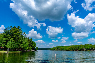 Clouds Over Roamingwood Lake in Lake Ariel Pennsylvania