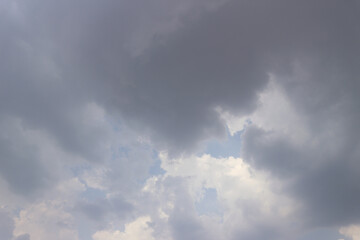 blue sky and clouds for the background.