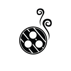 Dim Sum icon vector in trendy flat style isolated on white background