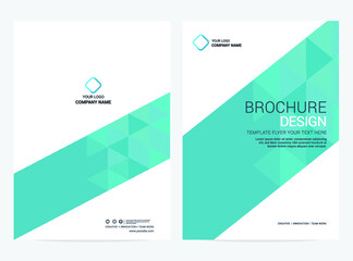 Brochure template flyer background for business design. Vector illustration. EPS 10.