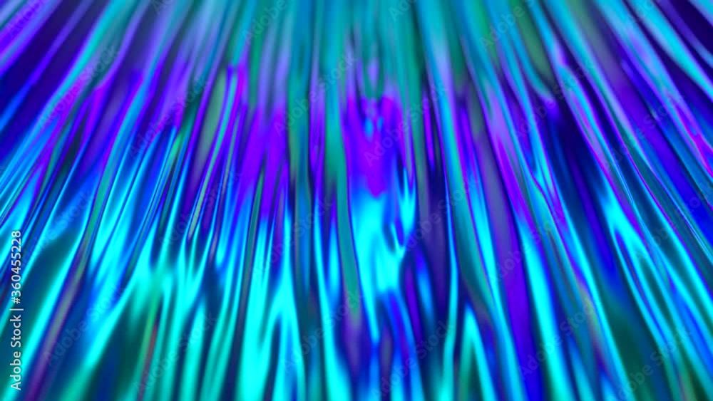Poster colorful abstract animated background. the movement of a transparent multi-colored glass surface. ac