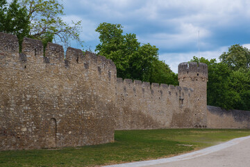 Fototapeta na wymiar The old city wall of Ingelheim am Rhein / Germany