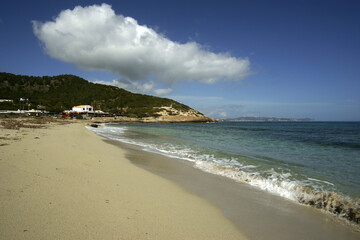 Playa des Cavallet.Ses Salines de Eivissa.Ibiza.Islas Pitiusas.Baleares.España.