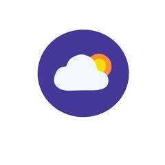 vector illustration weather icon logo, white background
