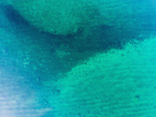 Fototapeta na wymiar Blue sea water texture aerial drone view, water surface shot from drone, Norway, Finnmark
