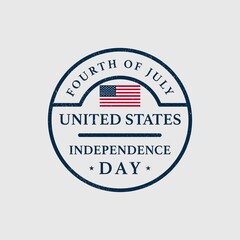 American Independence Day Illustration. Fourth of July.