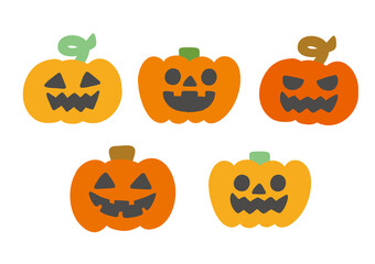 カボチャ ジャックオーランタン ハロウィン ベクター イラスト