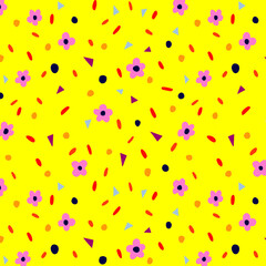 Colorful Flower Seamless Pattern