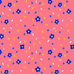 Colorful Flower Seamless Pattern