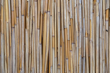 bamboo rooftop closeup background texture.