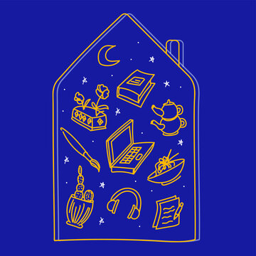 Stay home, stay safe illustration design vector.