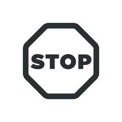 Stop sign icon