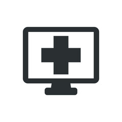 Online hospital icon