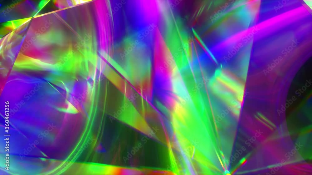 Poster the light passes through the facets of a slowly rotating diamond and creates repetitive sparkling hi
