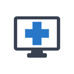 Online hospital icon