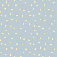 Modern pastel yellow and grey spot seamless pattern. Simple dot vector repeating design for baby textile, nursery bedding fabric or curtain print.