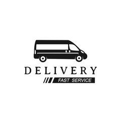 Delivery Van Logo Design Template