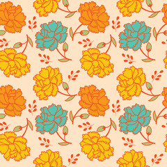 Floral Vector Seamless Pattern design