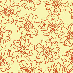 Floral Vector Seamless Pattern design