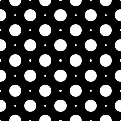 Seamless circles pattern. Polka dot ornament. Dots image. Circular figures backdrop. Rounds background. Dotted motif. Digital paper, ethnic textile print, web design, abstract wallpaper. Vector art