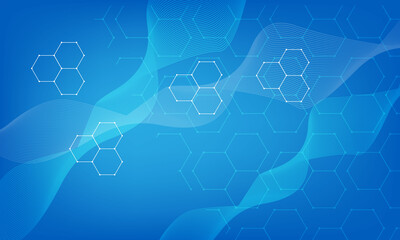 abstract blue background with lines