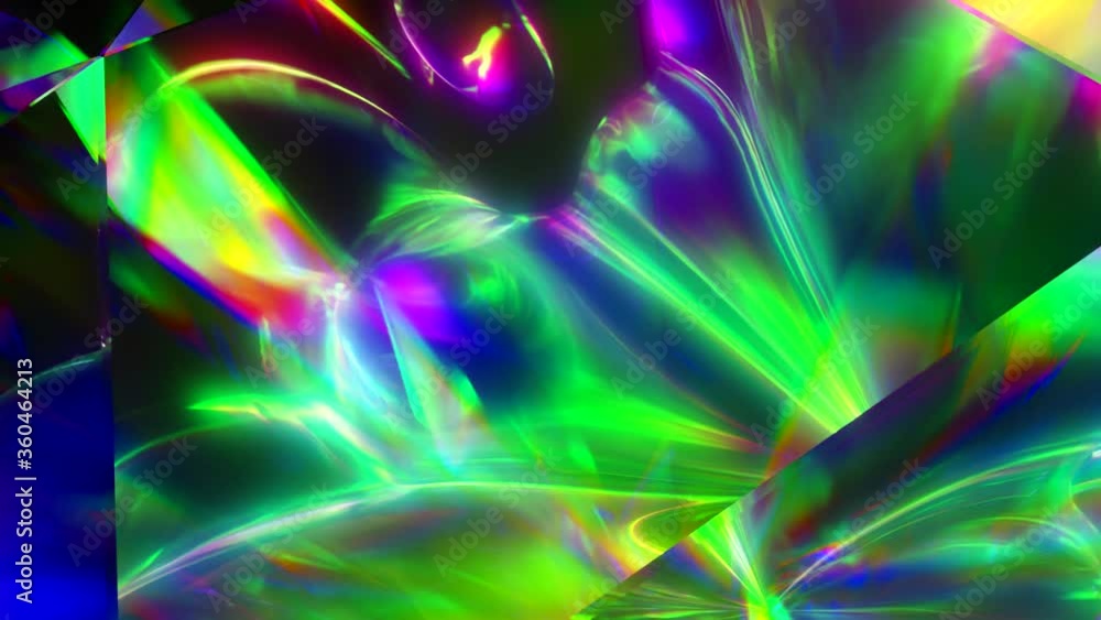 Poster the light passes through the facets of a slowly rotating diamond and creates repetitive sparkling hi