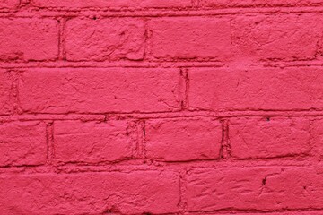 Bright Pink brick wall