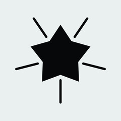 star icon isoalted vector illustration
