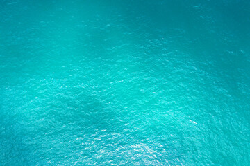 Clear Blue ocean water, Aerial image.