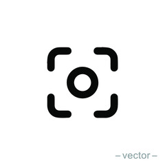 Naklejka premium Focus icon, focus lens. Vector illustration. EPS 10.