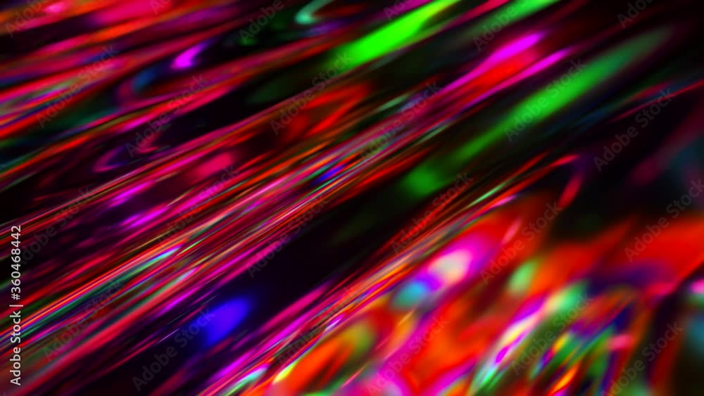 Poster colorful abstract animated background. the movement of a transparent multi-colored glass surface. ac