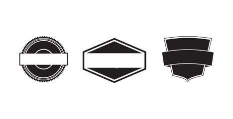 Vintage badge vector illustration. Retro logotype vector.