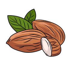 Almond Turkey Vector Stock Illustration