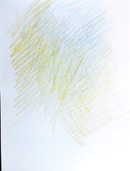 Abstract draw color pencil background hand drawing