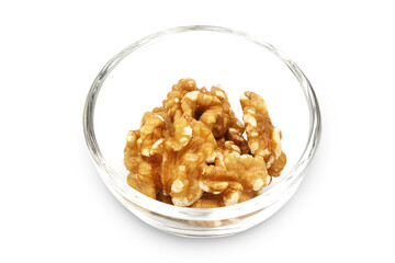 Walnut isolated on white background with clipping path.