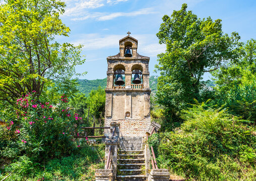 Old belltower in Prcanj
