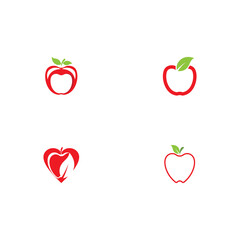 Set Apple vector illustration design
