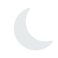 Moon icon. flat illustration of moon vector icon for web. EPS 10