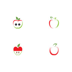 Set Apple vector illustration design