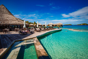 beautiful view upon tropical island