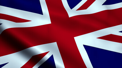 Close up of United Kingdom flag background.