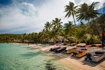 beautiful view upon tropical island