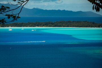 beautiful view upon tropical island