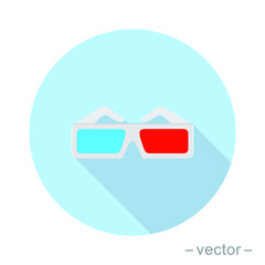 3d glasses icon - From Movie and film icons set. EPS 10
