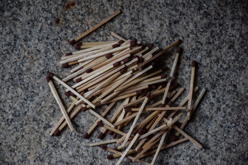Picture of small size match sticks