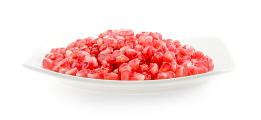 pomegranate isolated on white background.