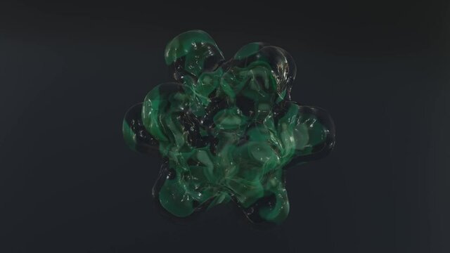 A morphing animation of a generic Microbe looping animation