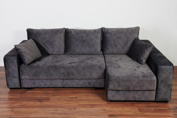 Dark grey cozy sofa