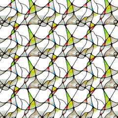 Iconic Twists abstract background pattern