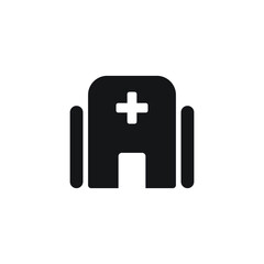 Obraz premium hospital icon vector